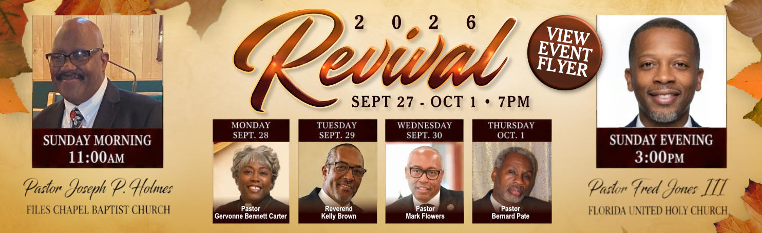 2026 Revival Sept 27 thru Oct 1